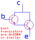 homemade darlington transistor
